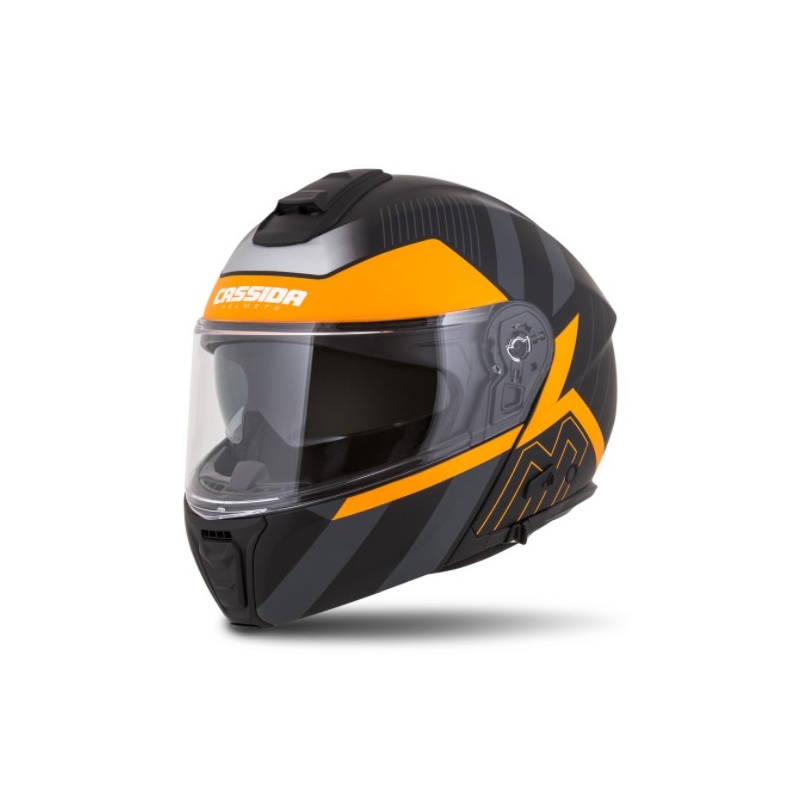 Kask motocyklowy Cassida Modulo 2.0 Profile black-grey-orange flip-up wyprzedaż