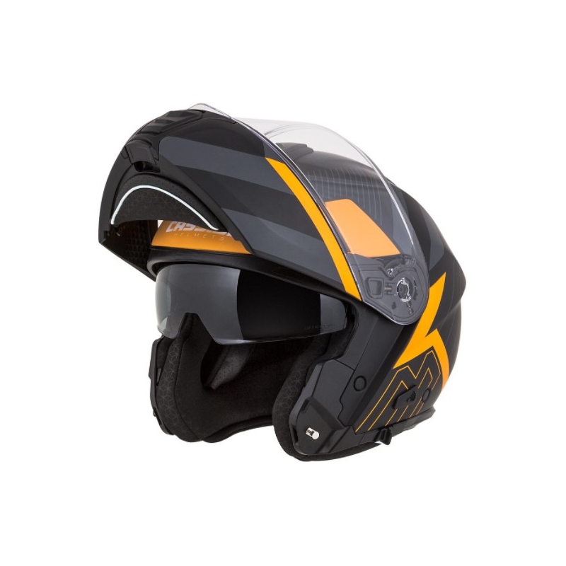 Kask motocyklowy Cassida Modulo 2.0 Profile black-grey-orange flip-up wyprzedaż