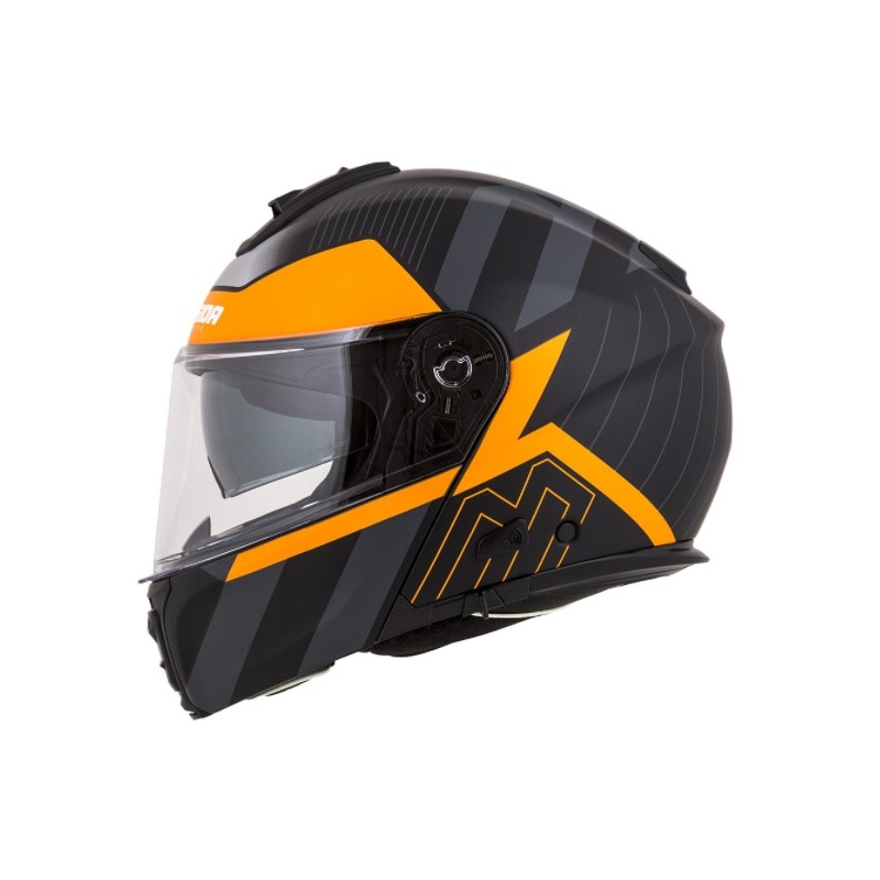 Kask motocyklowy Cassida Modulo 2.0 Profile black-grey-orange flip-up wyprzedaż