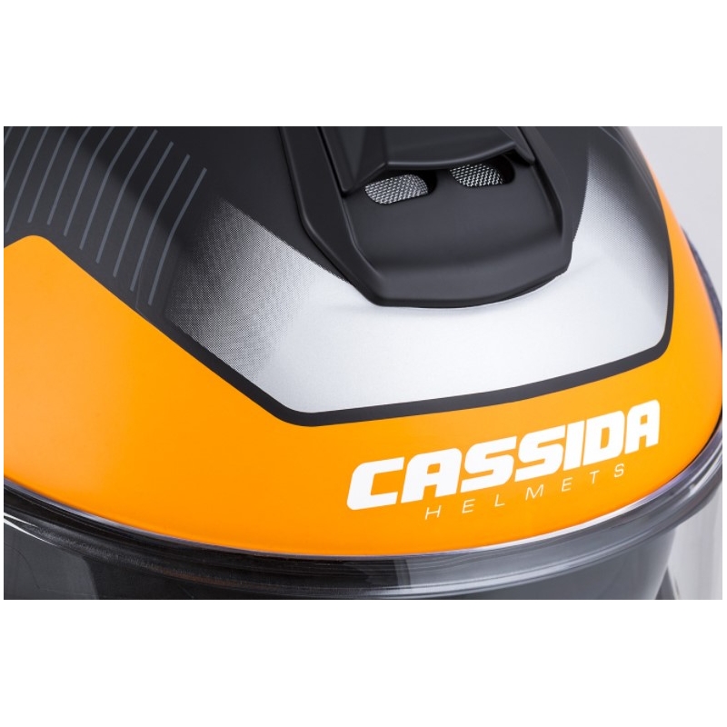 Kask motocyklowy Cassida Modulo 2.0 Profile black-grey-orange flip-up wyprzedaż