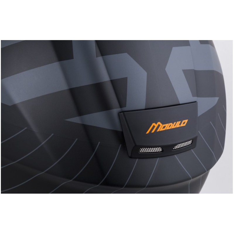 Kask motocyklowy Cassida Modulo 2.0 Profile black-grey-orange flip-up wyprzedaż