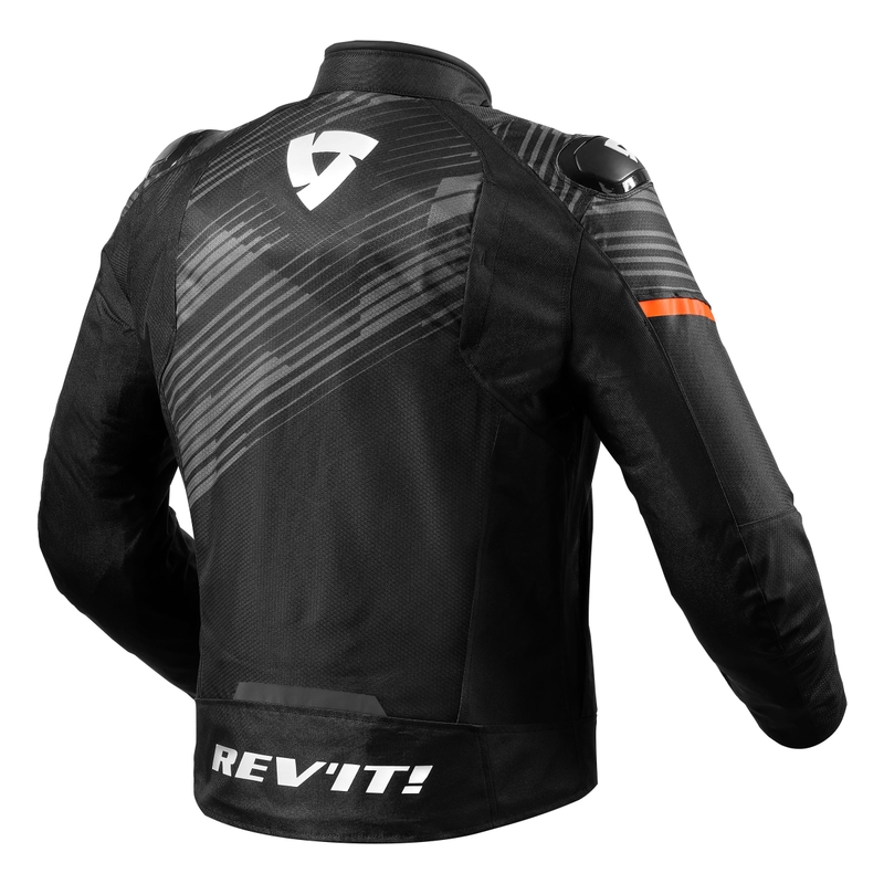 Kurtka motocyklowa Revit Apex H2O czarny-fluo pomarańczowy wyprzedaż