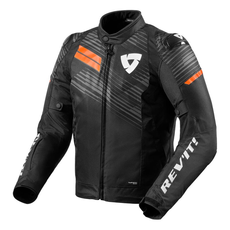 Kurtka motocyklowa Revit Apex H2O czarny-fluo pomarańczowy wyprzedaż