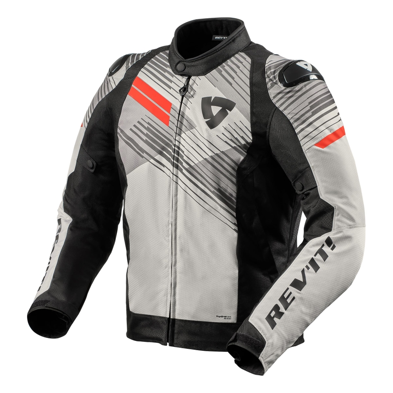 Kurtka motocyklowa Revit Apex H2O grey-fluo red. wyprzedaż