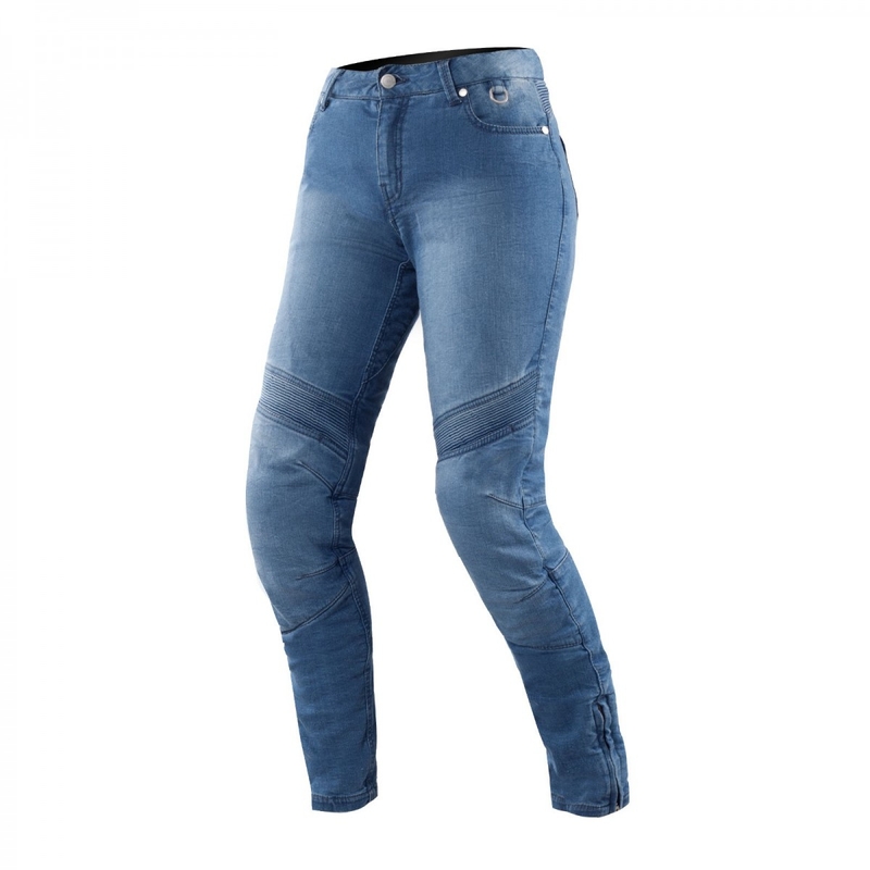 Damskie jeansy motocyklowe Shima Jess niebieskie