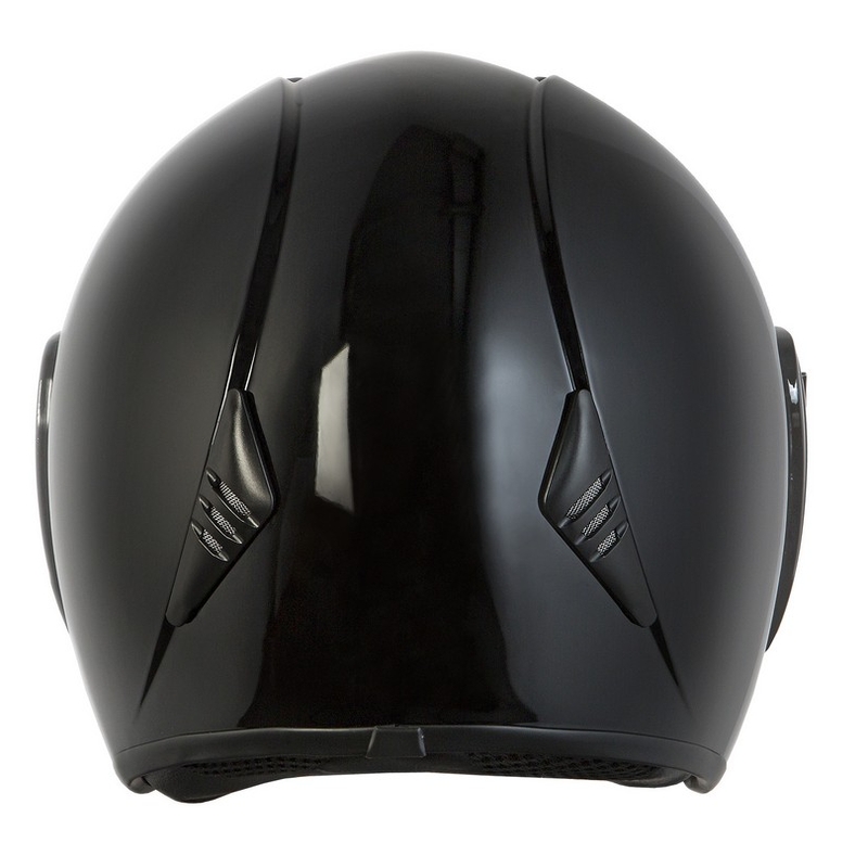 Otwarty kask motocyklowy Ozone HY-818 czarny połysk - II. jakość