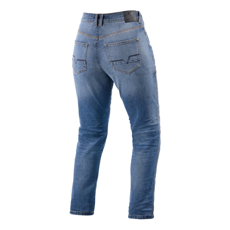 Damskie jeansy motocyklowe Revit Victoria 2 SF w kolorze jasnoniebieskim