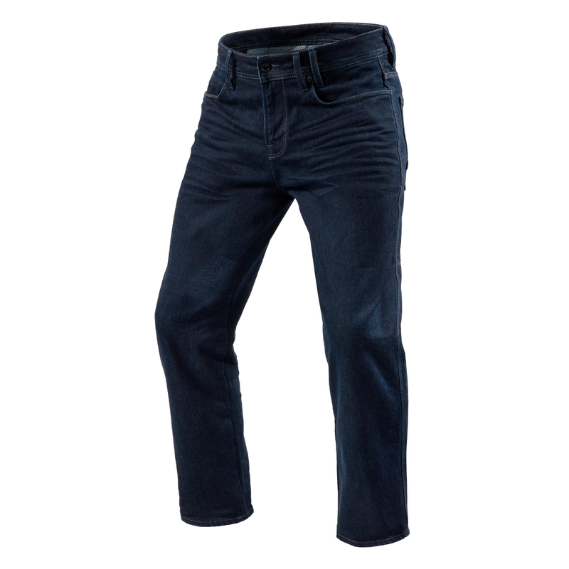 Jeansy motocyklowe Revit Lombard 3 RF ciemnoniebieskie cropped