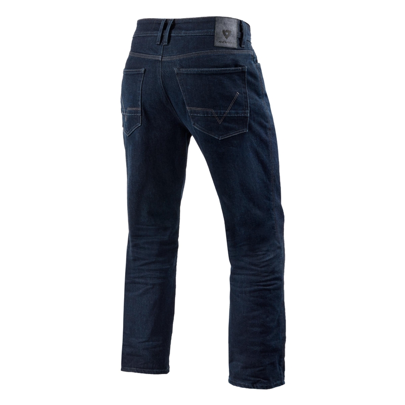 Jeansy motocyklowe Revit Lombard 3 RF ciemnoniebieskie cropped
