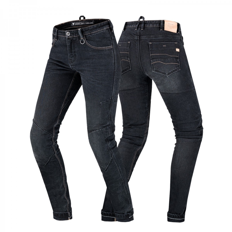 Damskie jeansy motocyklowe Shima Devon Black wyprzedaż