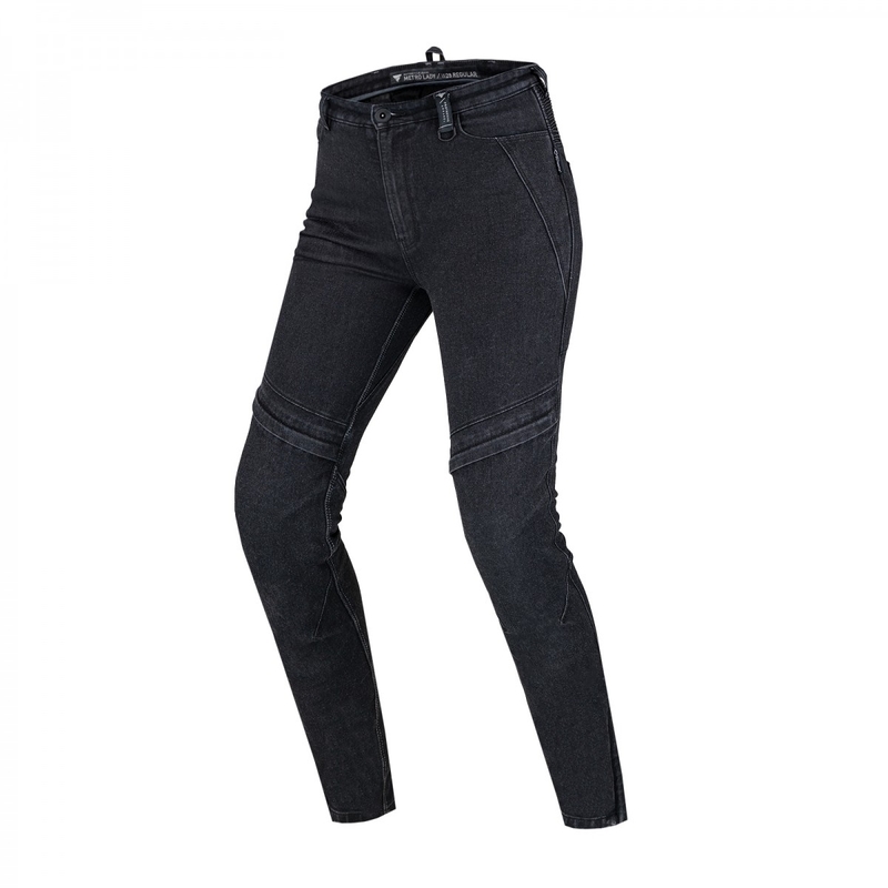 Damskie jeansy motocyklowe Shima Metro czarne