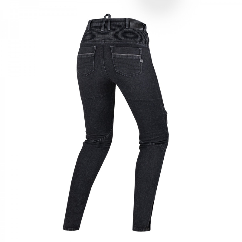 Damskie jeansy motocyklowe Shima Metro czarne