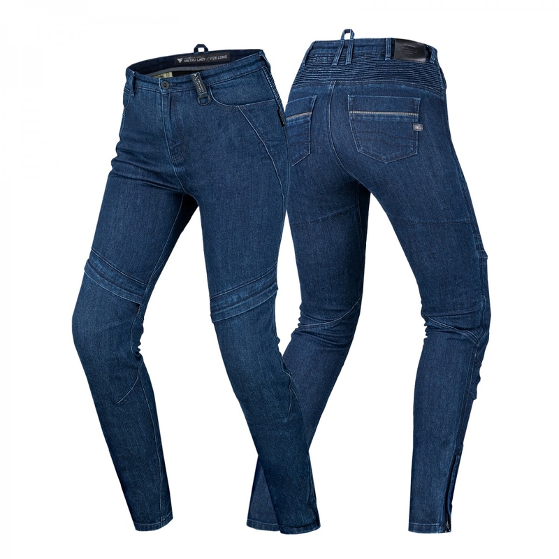 Damskie jeansy motocyklowe Shima Metro ciemnoniebieskie