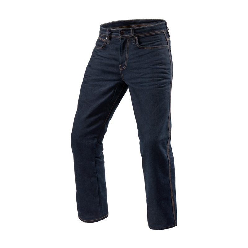 Jeansy motocyklowe Revit Newmont LF ciemnoniebieskie cropped wyprzedaż