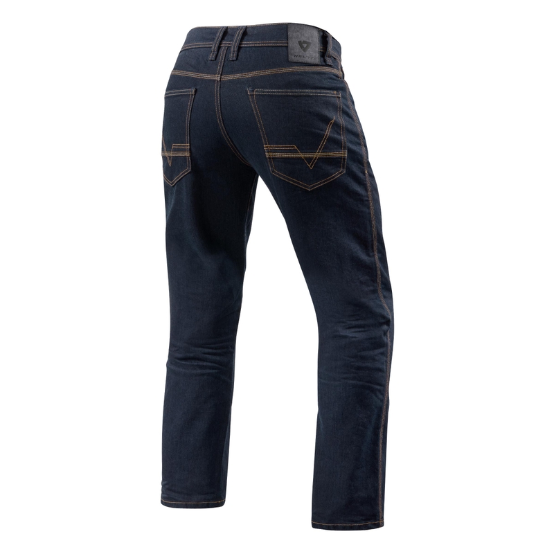 Jeansy motocyklowe Revit Newmont LF ciemnoniebieskie cropped wyprzedaż