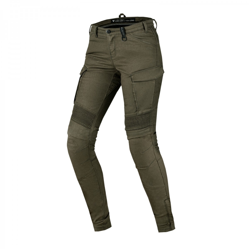 Damskie jeansy motocyklowe Shima Giro 2.0 khaki. wyprzedaż