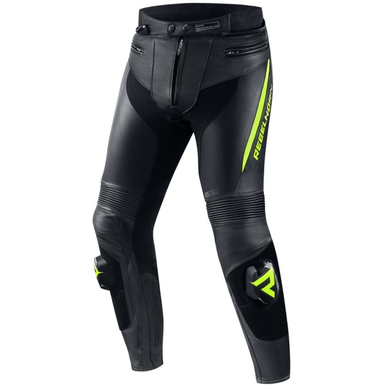 Rebelhorn Fighter spodnie motocyklowe czarny-fluo żółty