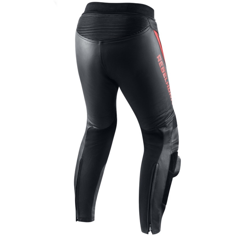 Spodnie motocyklowe Rebelhorn Fighter Black-Fluo Red wyprzedaż