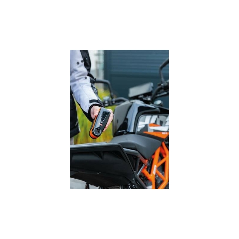 Zamek na tarczę hamulcową z alarmem Abus Detecto 7000 RS1 logo oranžový