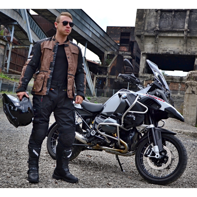 Spodnie na motocykl RSA Rover czarne wyprzedaż