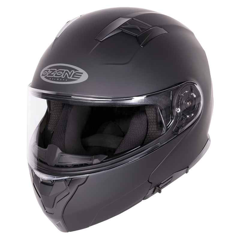 Kask motocyklowy Ozone Flip Up Storm Integrated Black Matte
