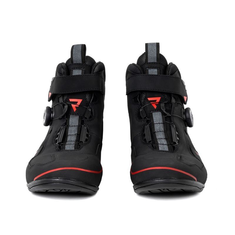 Buty motocyklowe Rebelhorn Spark II czarno-czerwone.