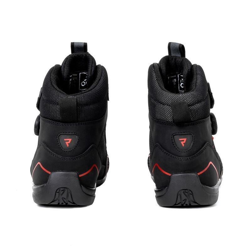 Buty motocyklowe Rebelhorn Spark II czarno-czerwone.