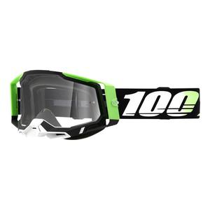 Gogle motocrossowe 100% RACECRAFT 2 Calcutta black-green (clear plexi)