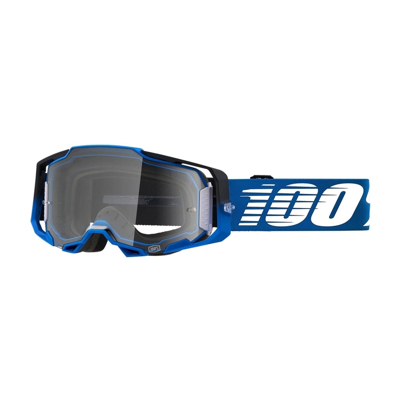 Gogle motocrossowe 100% ARMEGA Rockchuck ciemnoniebieskie (clear plexi)