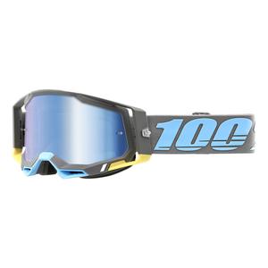 Gogle motocrossowe 100% RACECRAFT 2 Trinidad blue-grey (blue plexi)