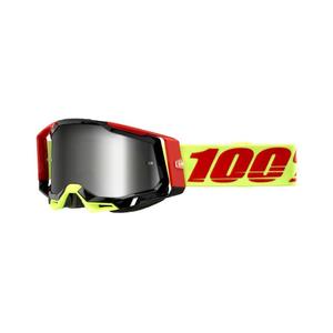 Gogle motocrossowe 100% RACECRAFT 2 Wiz red-yellow (silver plexi)