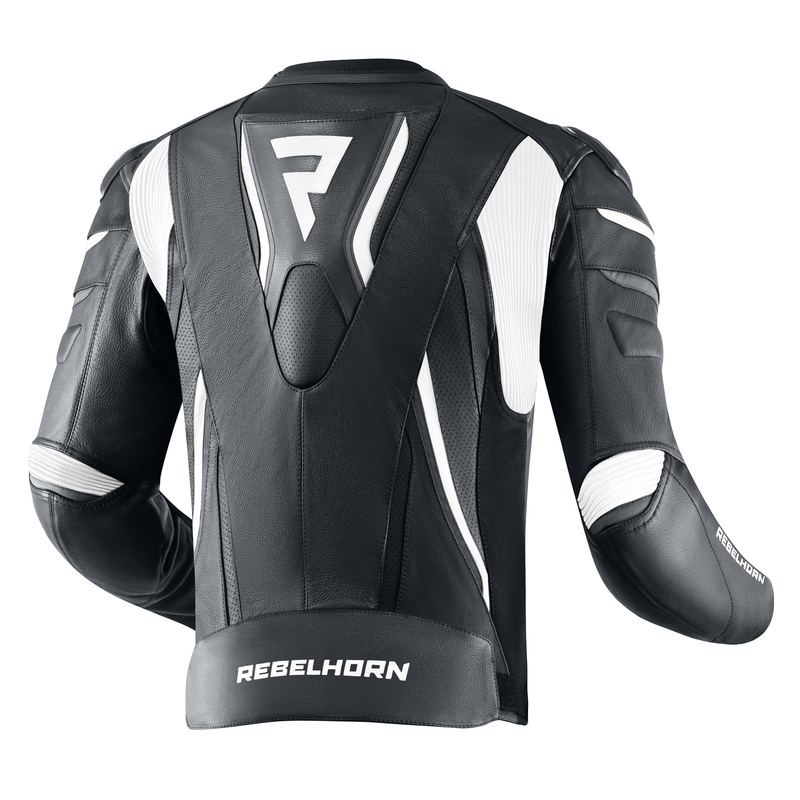 Czarno-biała kurtka motocyklowa Rebelhorn Fighter wyprzedaż