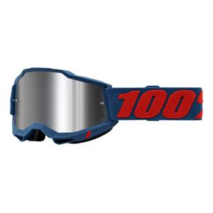 Gogle motocrossowe 100% ACCURI 2 Odeon red-blue (silver plexi)