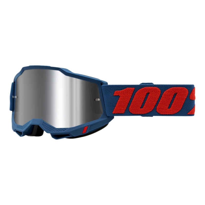 Gogle motocrossowe 100% ACCURI 2 Odeon red-blue (silver plexi)