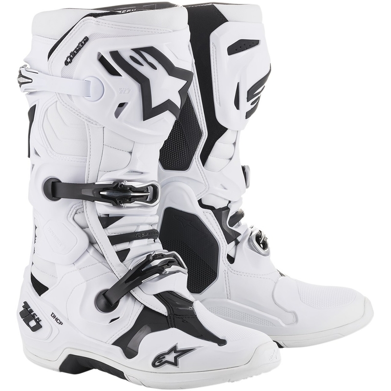 Alpinestars Tech 10 białe buty motocyklowe