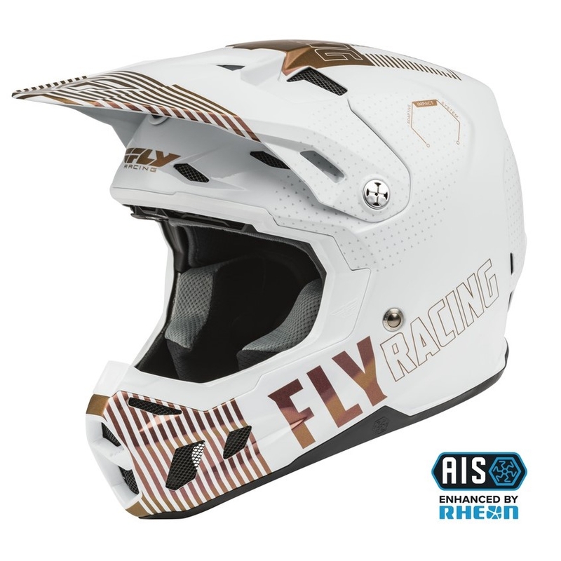 Kask motocrossowy FLY Racing Formula CC Primary biały i miedziany