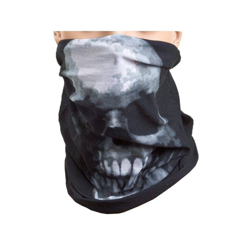 Ocieplacz na szyję Roleff Big Skull czarny