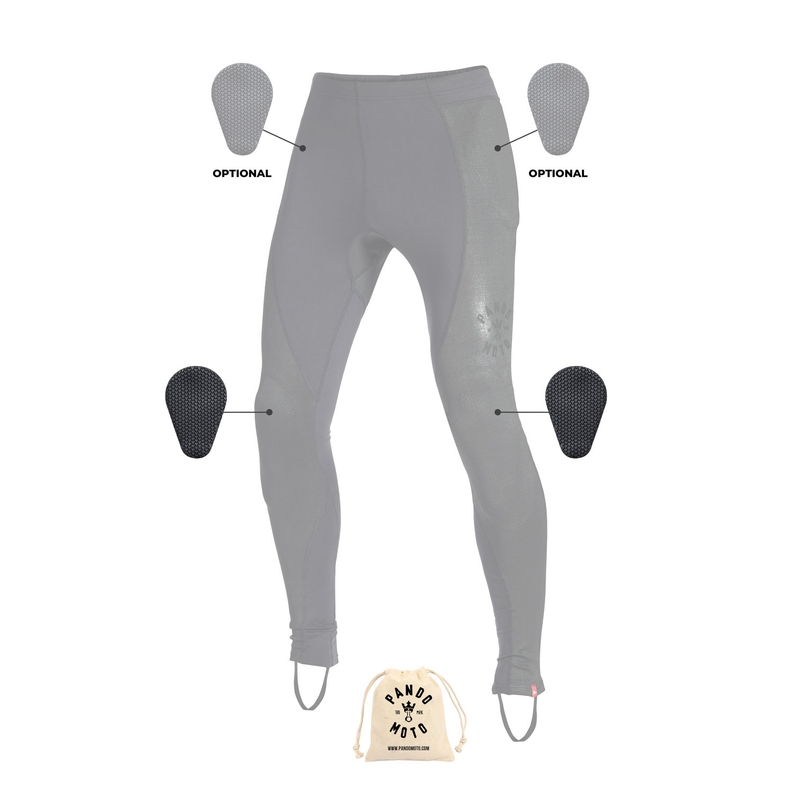 Legginsy motocyklowe PANDO MOTO Skin UH 02 black wyprzedaż