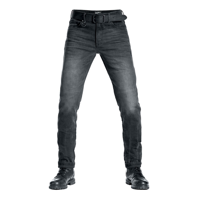 Jeansy motocyklowe PANDO MOTO Robby Slim czarne wyprzedaż