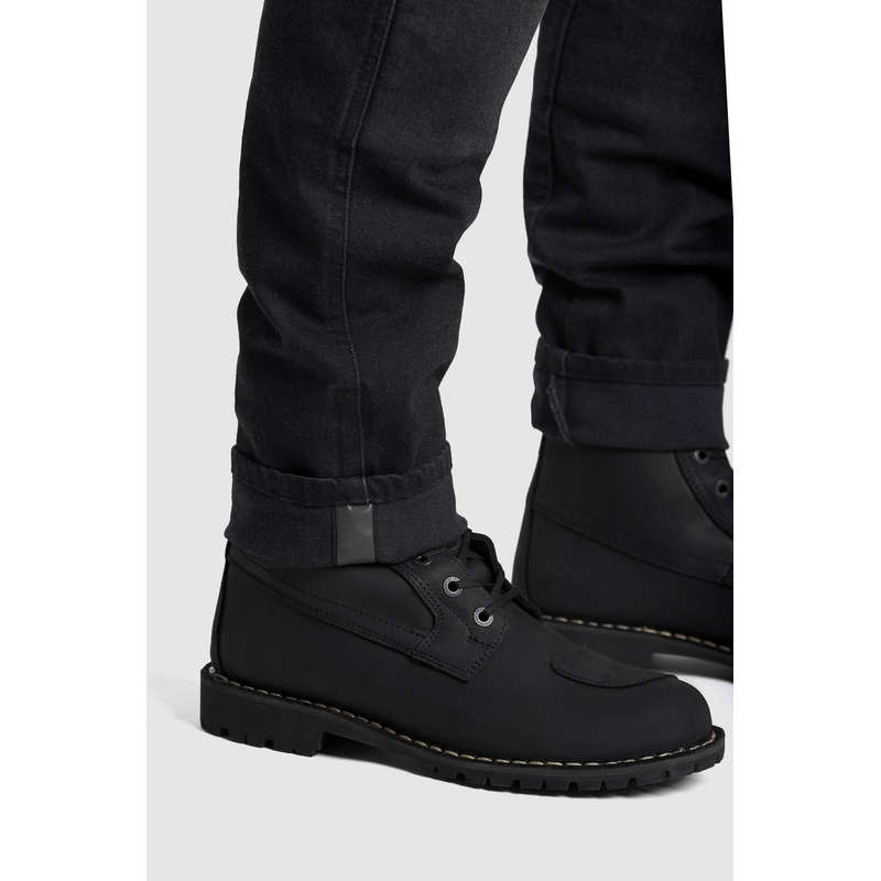 Jeansy motocyklowe PANDO MOTO Boss Dyn czarne wyprzedaż