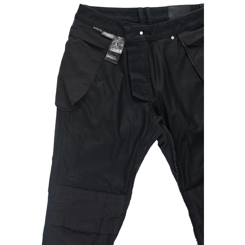 Jeansy motocyklowe PANDO MOTO Boss Dyn czarne wyprzedaż