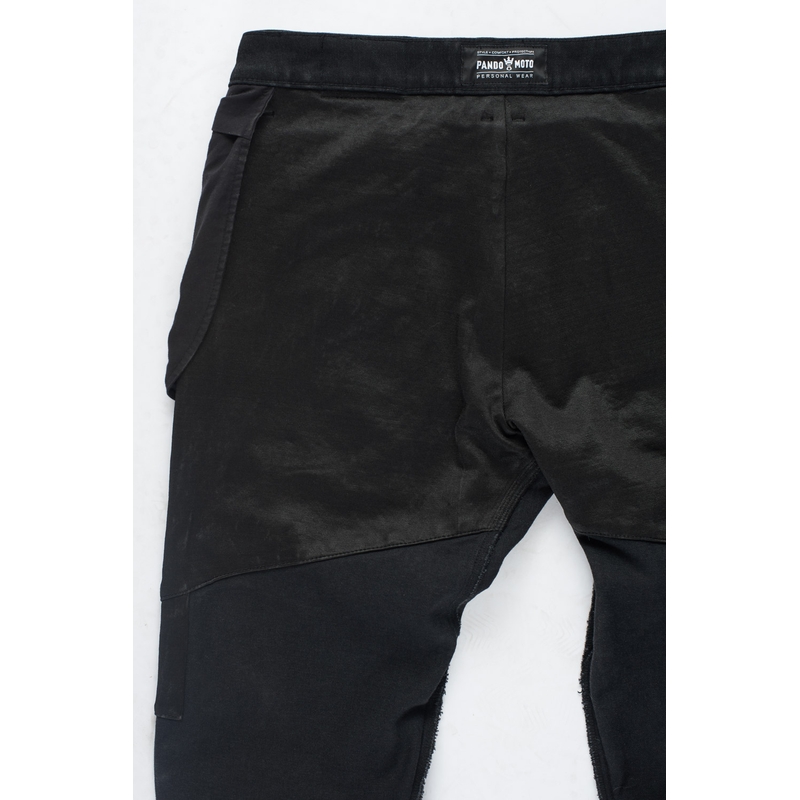 Jeansy motocyklowe PANDO MOTO Boss Dyn czarne wyprzedaż