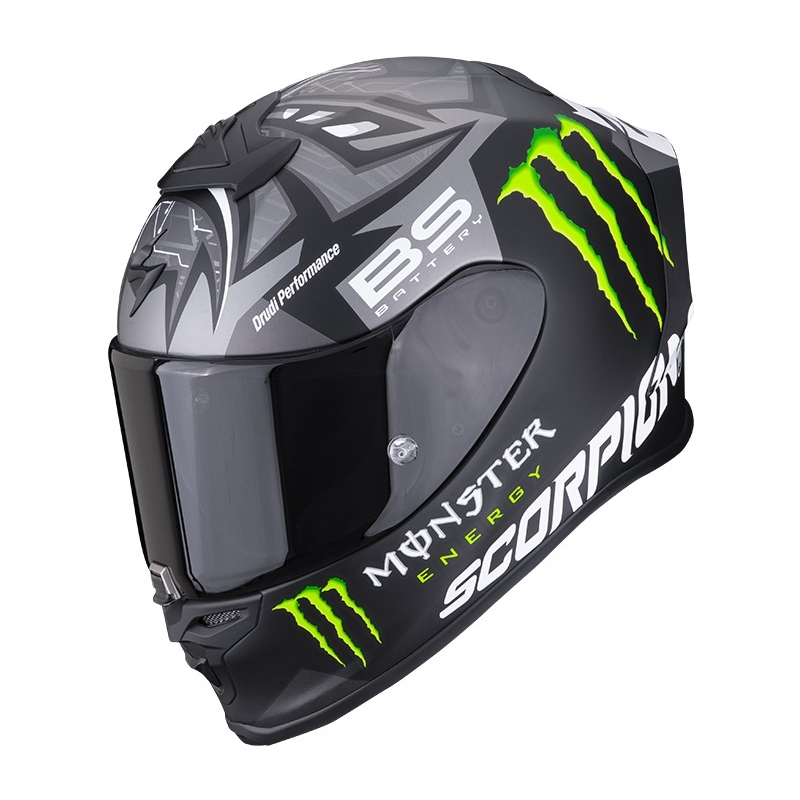 Integralny kask motocyklowy Scorpion EXO-R1 Air Fabio Quartararo Monster Replica szary