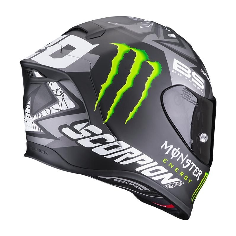 Integralny kask motocyklowy Scorpion EXO-R1 Air Fabio Quartararo Monster Replica szary