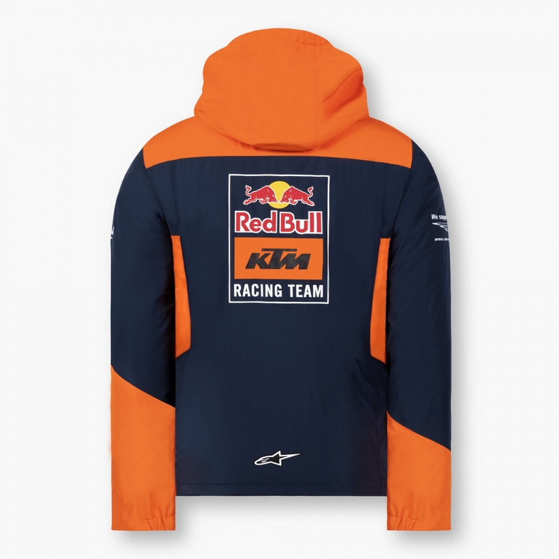 KTM Red Bull Racing Windbreaker Jacket niebiesko-pomarańczowy wyprzedaż