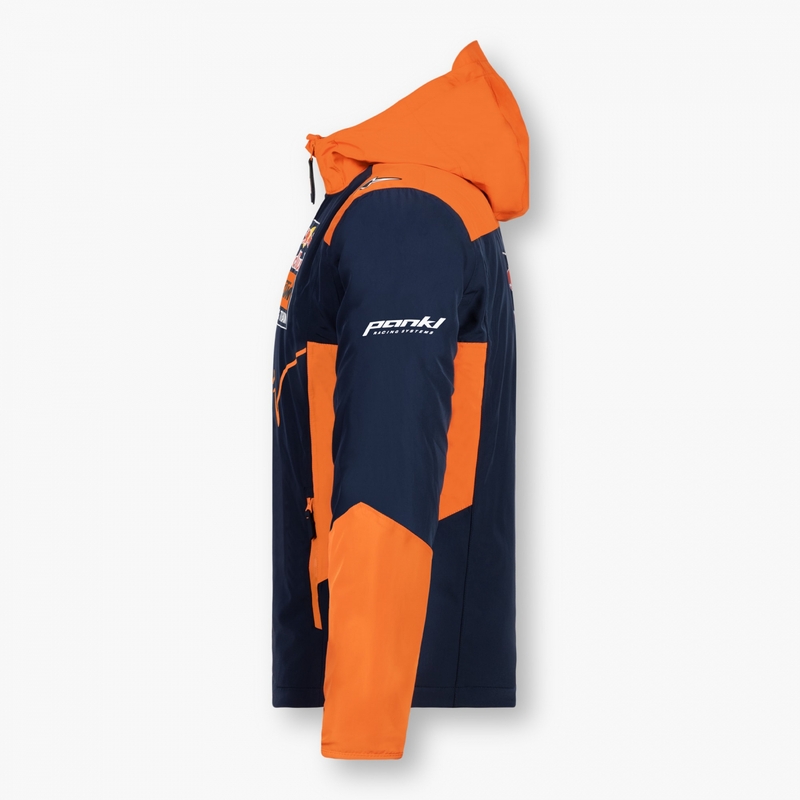KTM Red Bull Racing Windbreaker Jacket niebiesko-pomarańczowy wyprzedaż