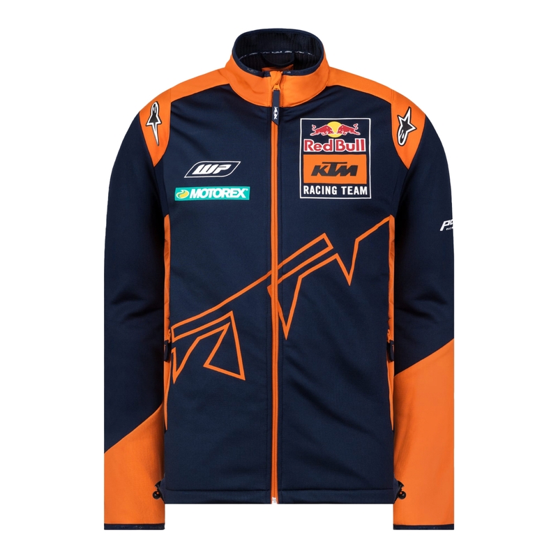 Kurtka softshell KTM Red Bull Racing 22 niebiesko-pomarańczowa wyprzedaż