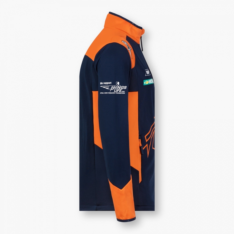 Kurtka softshell KTM Red Bull Racing 22 niebiesko-pomarańczowa wyprzedaż