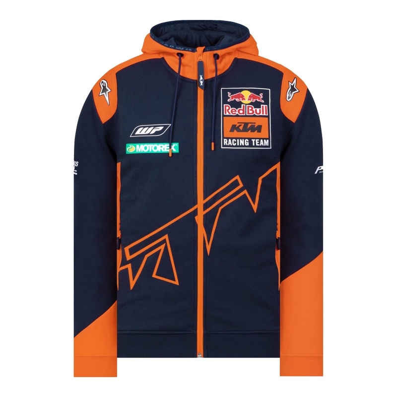 Bluza dziecięca KTM Red Bull Racing Zip niebiesko-pomarańczowa
