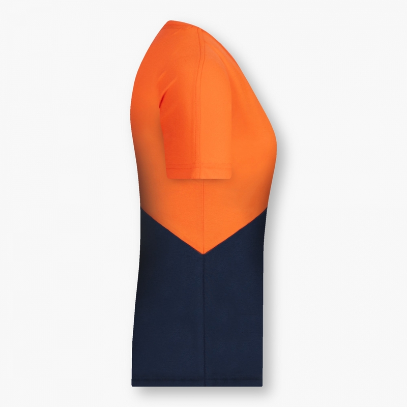 Damska koszulka KTM Colourswitch Red Bull niebiesko-pomarańczowa